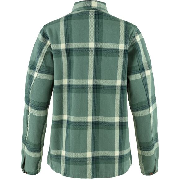 Fjallraven Singi Flannel Overshirt W Size XS Green-Deep Patina 86986 NWT - Picture 2 of 6